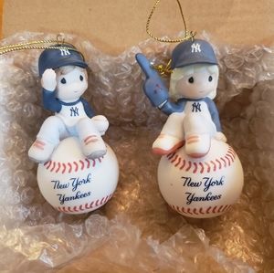 Precious Moments MLB New York Yankee Ornaments